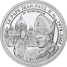 France, Medal, In Memoriam, Jean-Paul II, 2005, Silver, Proof, MS(65-70)
