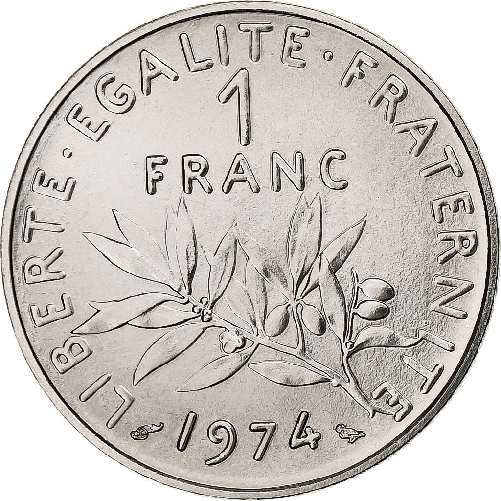 France, Franc, Semeuse, 1974, Monnaie de Paris, série FDC, Nickel, FDC