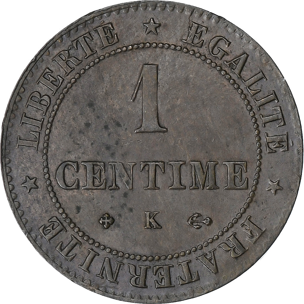 Frankreich, Centime, Cérès, 1878, Bordeaux, Bronze, VZ, Gadoury:88, KM:826.2