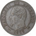 Frankreich, Napoleon III, Centime, 1855, Lyon, Dog, Bronze, VZ, Gadoury:86