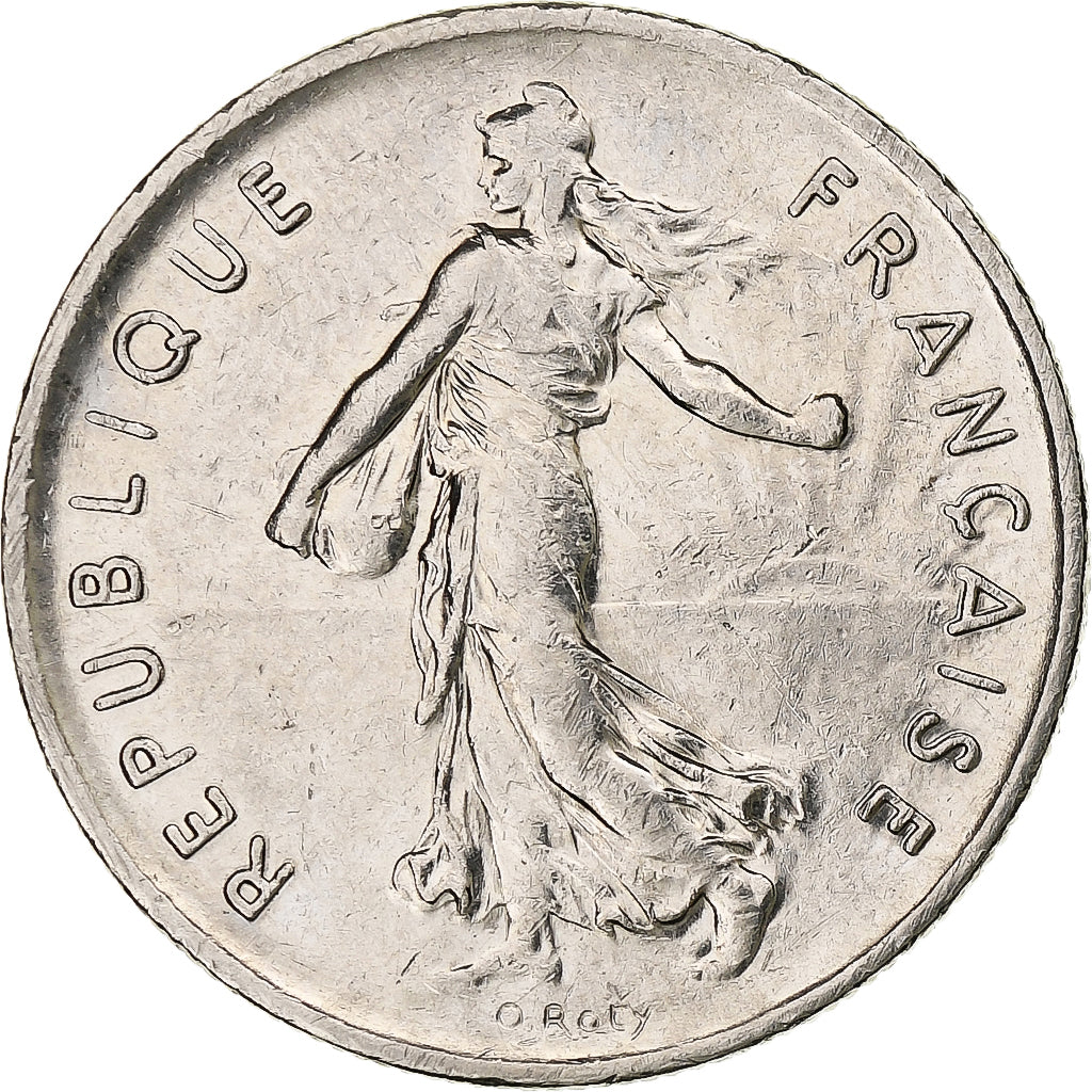 France, 5 Francs, Semeuse, 1993, Pessac, Copper-nickel, EF(40-45), Gadoury:771