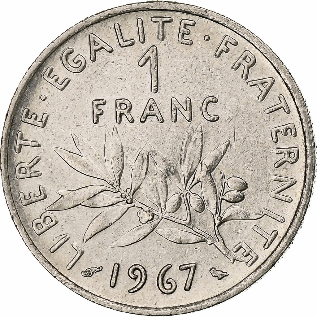 France, Franc, Semeuse, 1967, Paris, Nickel, TTB+, Gadoury:474, KM:925.1