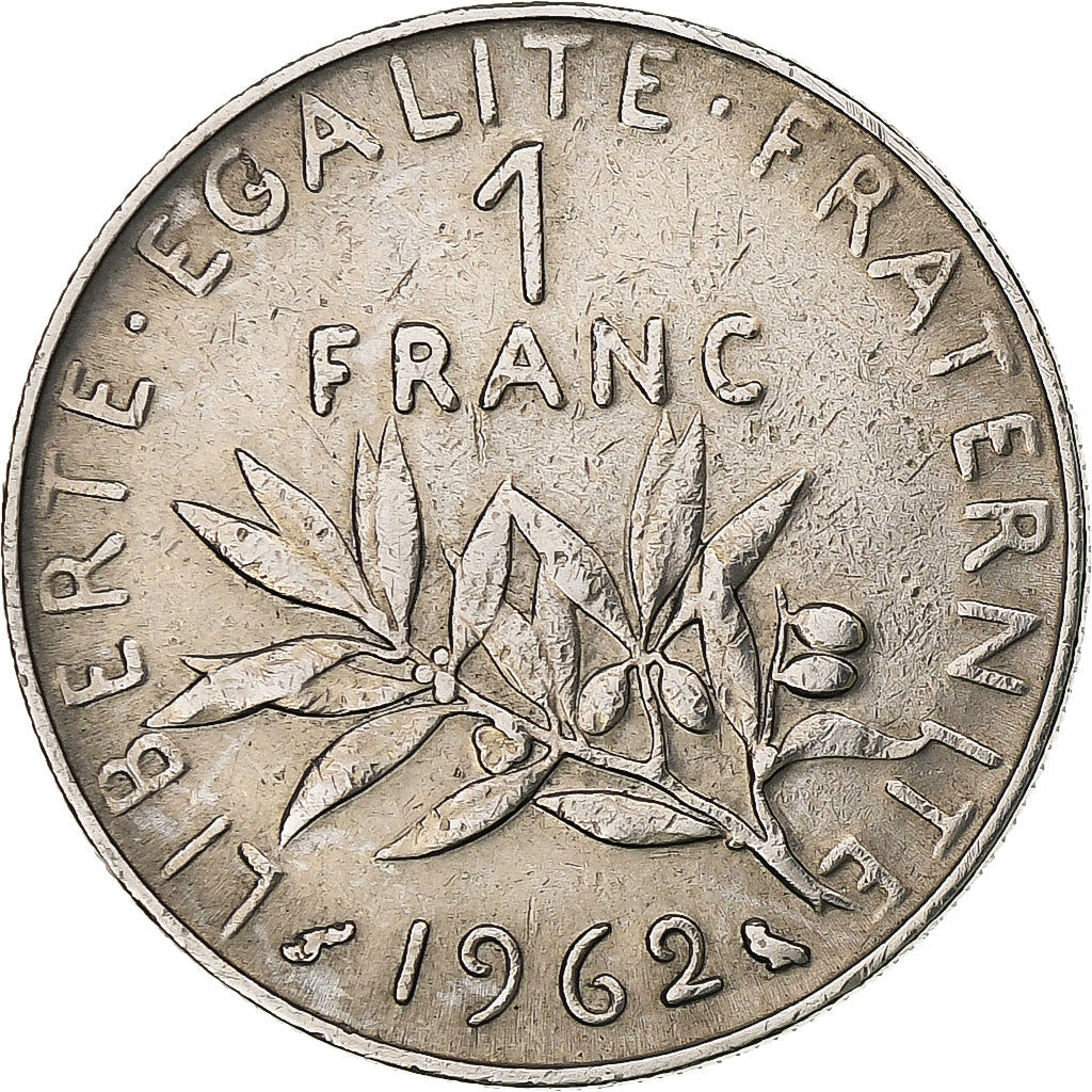 France, Franc, Semeuse, 1962, Paris, Nickel, TTB, Gadoury:474, KM:925.1