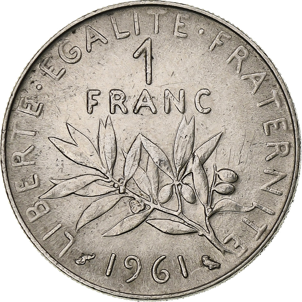 France, Franc, Semeuse, 1961, Paris, Nickel, TTB+, Gadoury:474, KM:925.1