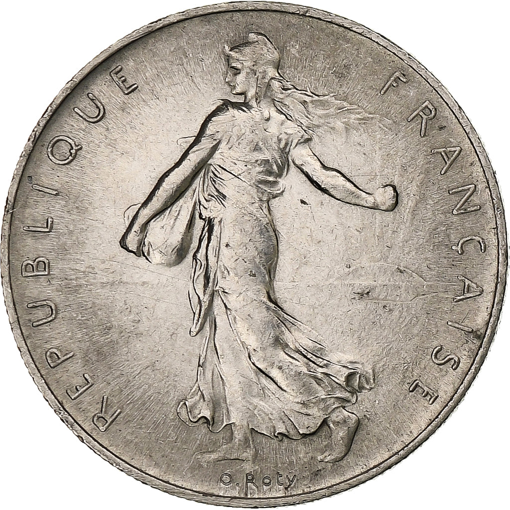 Francja, Franc, Semeuse, 1960, Paris, Nikiel, AU(50-53), Gadoury:474, KM:925.1