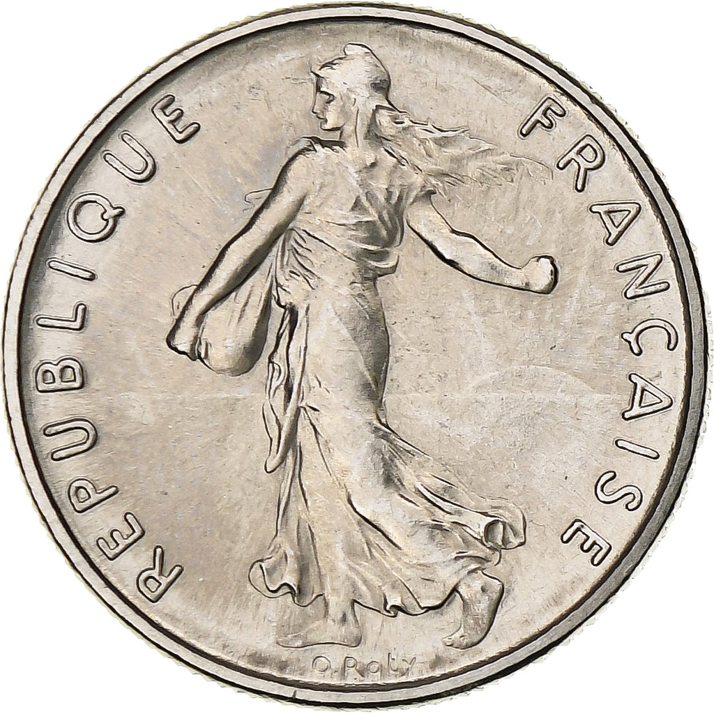 Francia, 1/2 Franc, Semeuse, 1966, Paris, Níquel, SC, Gadoury:429, KM:931.1