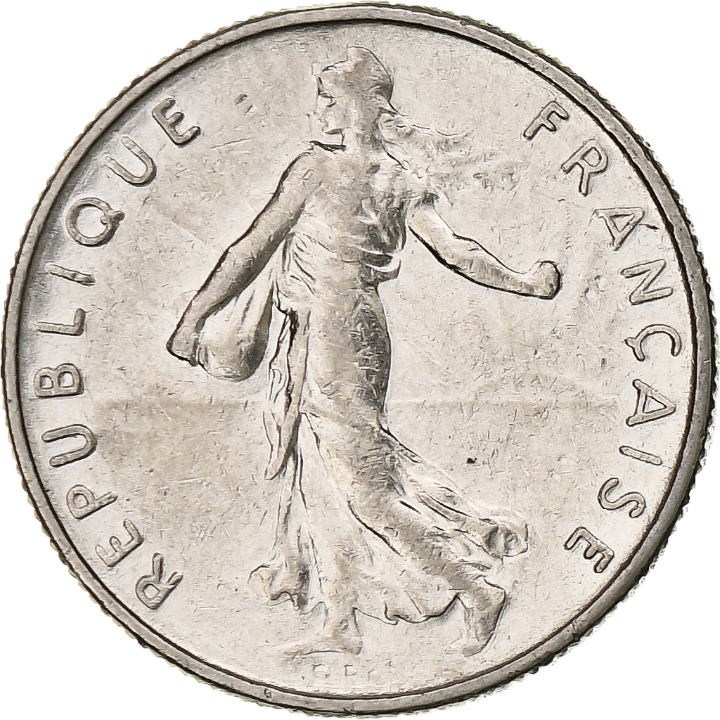 Frankrijk, 1/2 Franc, Semeuse, 1968, Paris, Nickel, ZF, Gadoury:429, KM:931.1