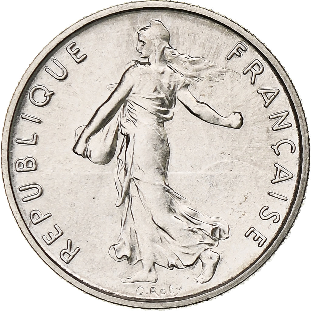 Francia, 1/2 Franc, Semeuse, 1969, Paris, série FDC, Níquel, FDC, Gadoury:429