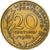 Frankrijk, 20 Centimes, Marianne, 1963, Paris, Aluminum-Bronze, ZF, Gadoury:332