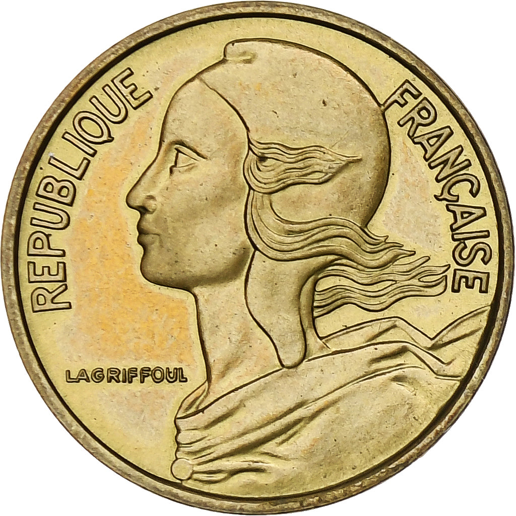 Francia, 5 Centimes, Marianne, 1967, Paris, Alluminio-bronzo, SPL, Gadoury:175