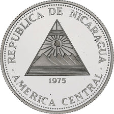Nicaragua, 50 Cordobas, Liberty Bell, 1975, Llantrisant, BE, Argent, FDC, KM:33