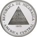 Nicaragua, 50 Cordobas, The Bud, 1975, Llantrisant, Proof, Silver, MS(65-70)