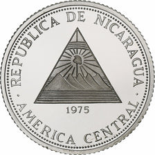 Nicaragua, 20 Cordobas, Peace and Progress, 1975, Llantrisant, Proof, Silver