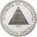 Nicaragua, 20 Cordobas, Peace and Progress, 1975, Llantrisant, Proof, Silver