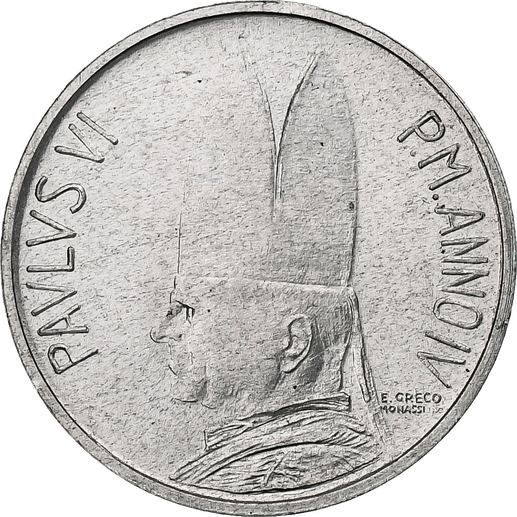 Vaticano, Paul VI, Lira, 1966 - Anno IV, Rome, Alumínio, MS(63), KM:84
