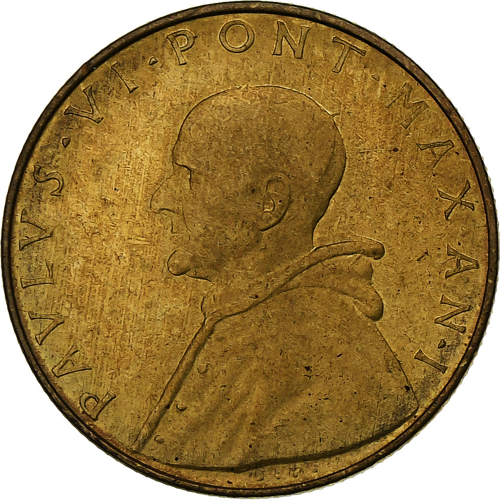 Vaticano, Paul VI, 20 Lire, 1963 - Anno I, Rome, Alumínio-Bronze, MS(63), KM:80