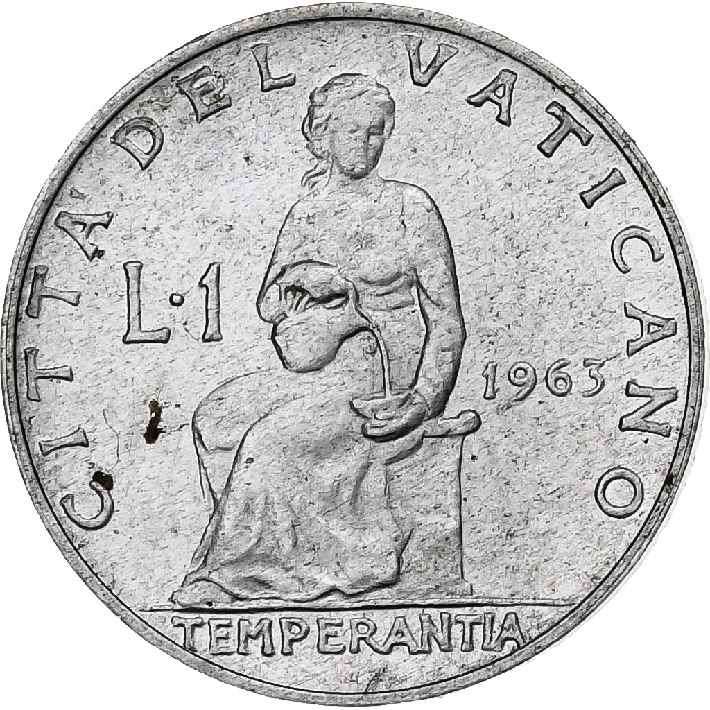 Vaticano, Paul VI, Lira, 1963 - Anno I, Rome, Alumínio, MS(63), KM:76