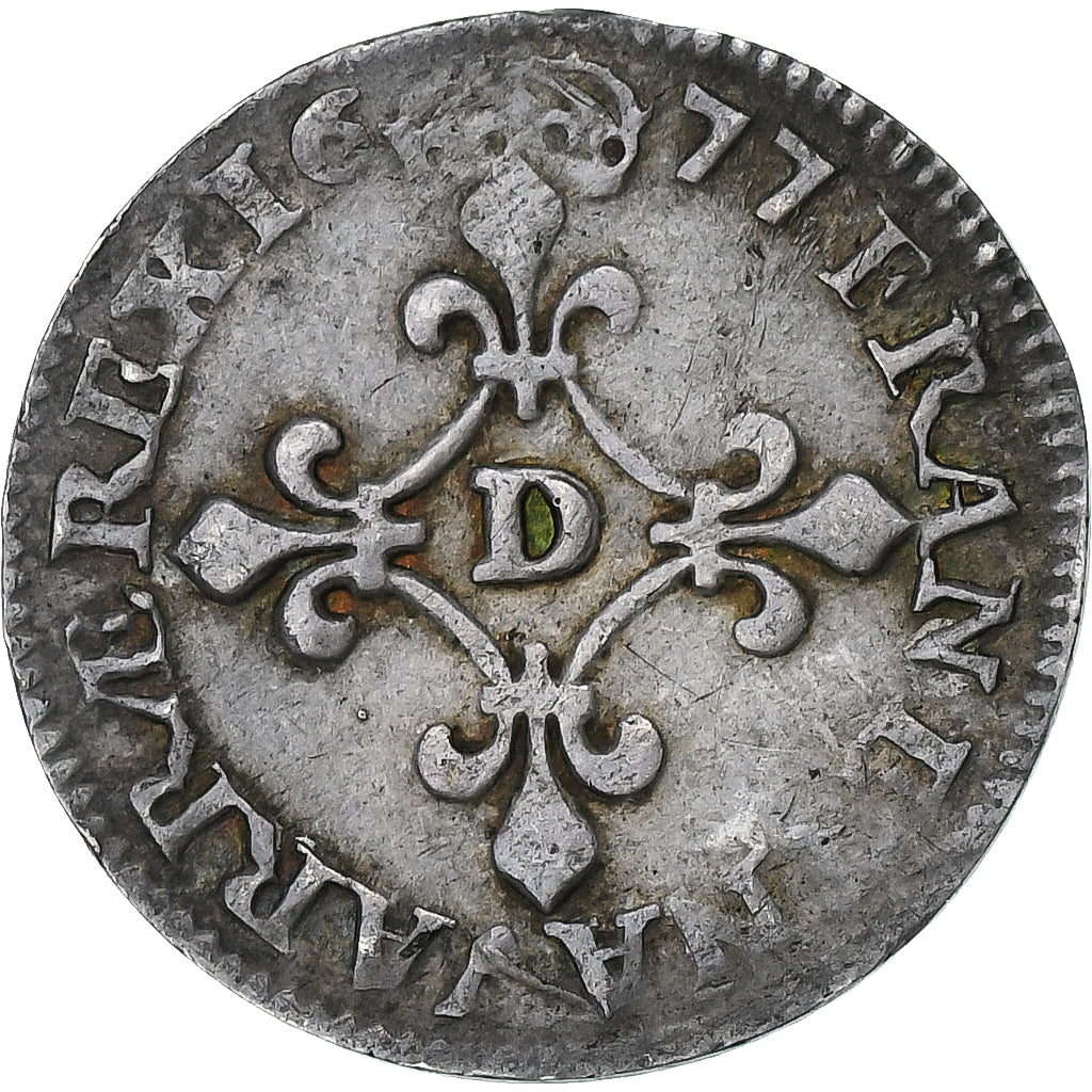 França, Louis XIV, 4 Sols des Traitants, 1677, Vimy, Prata, EF(40-45)