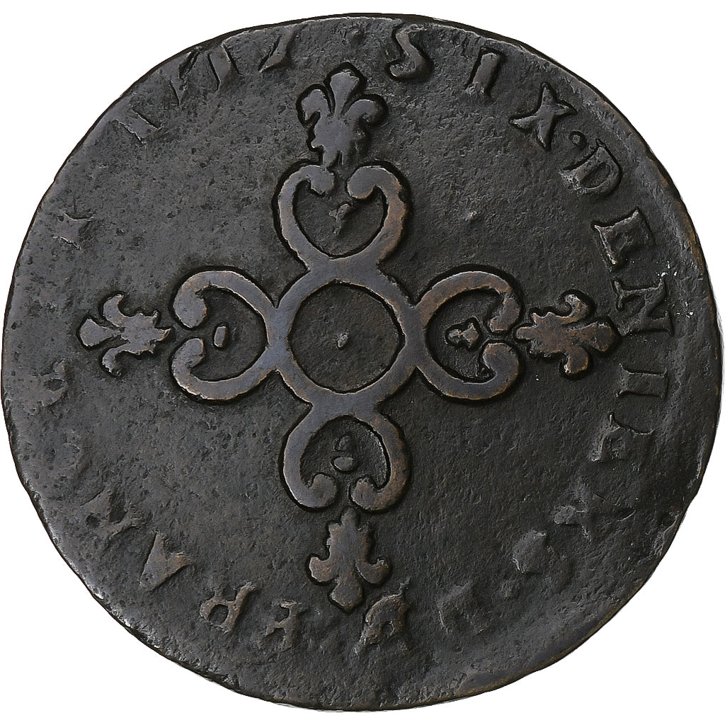 França, Louis XIV, Six deniers dits 