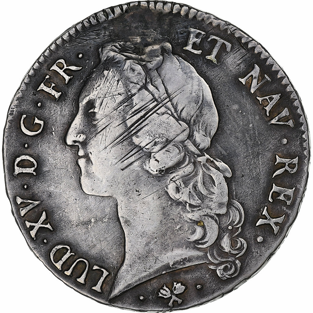 France, Louis XV, Écu au bandeau, 1763, Bayonne, Silver, VF(30-35), Gadoury:322