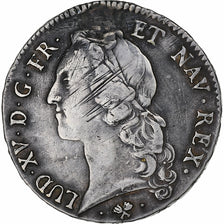 France, Louis XV, Écu au bandeau, 1763, Bayonne, Silver, VF(30-35), Gadoury:322