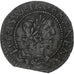 Francia, Louis XIII, Double Tournois, 1638, Tours, Cobre, MBC, Gadoury:11