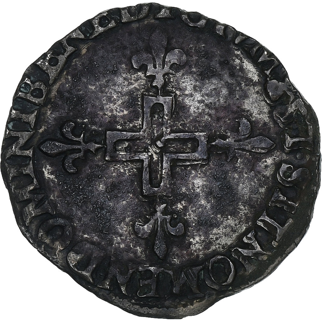 France, Henri III, Double Sol Parisis, 1586, Bayonne, Billon, TB+, Gadoury:477