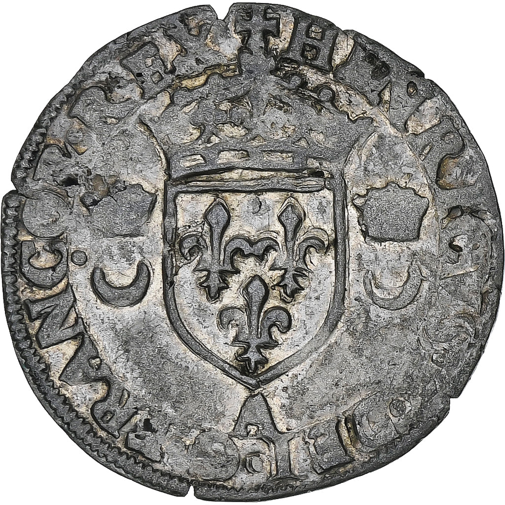 Frankrijk, Henri II, Douzain aux croissants, 1558, Paris, Billon, FR+