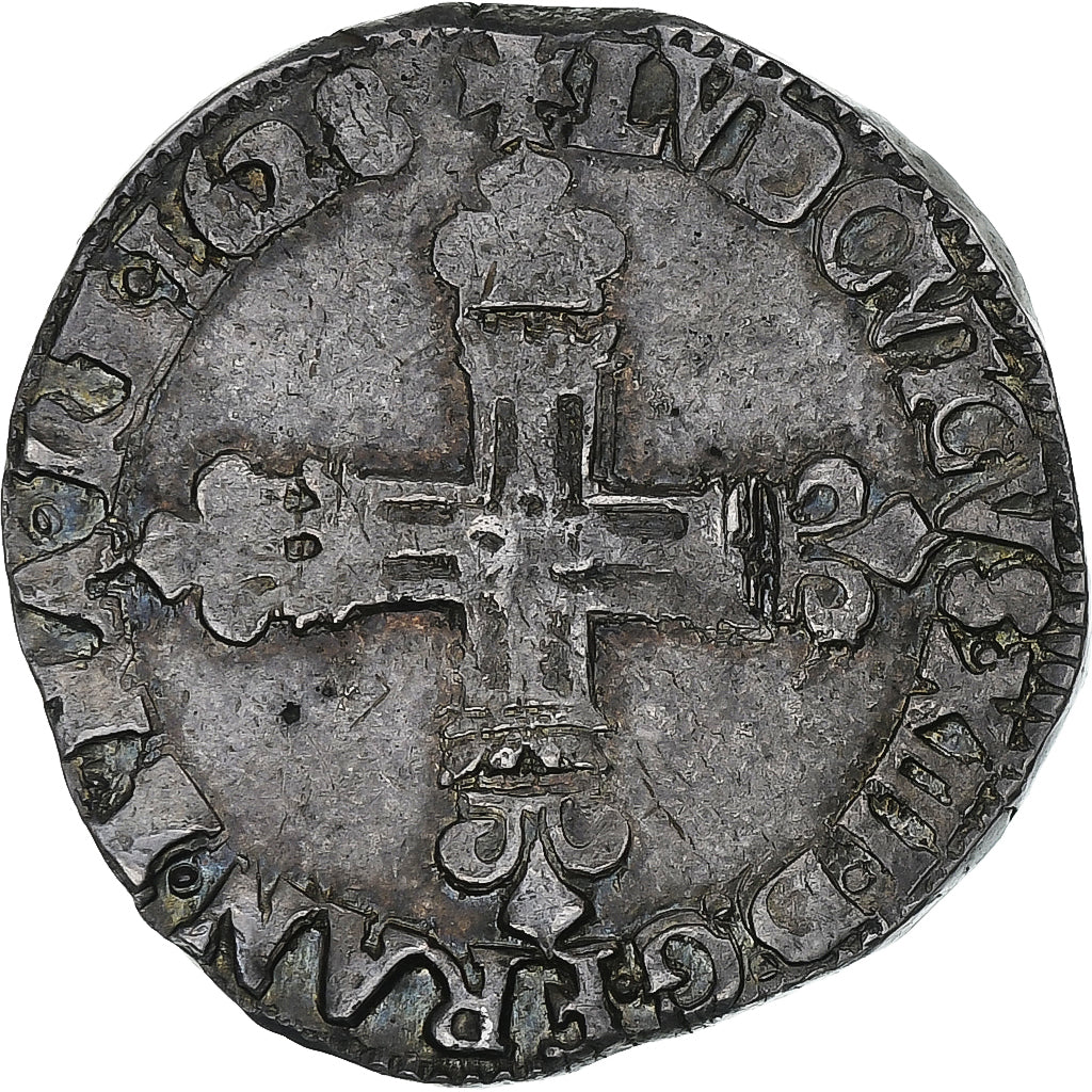 France, Louis XIII, 1/4 Ecu, 1628, Bayonne, Argent, TB, Gadoury:27