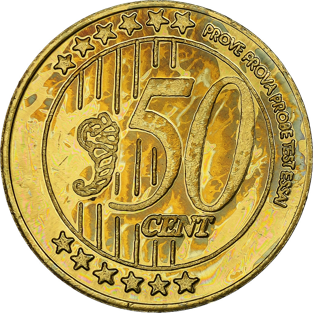 Rusland, Chechnya, 50 Euro Cent, Fantasy euro patterns, Essai-Trial, Proof