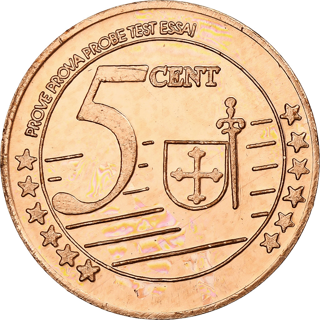 Russia, Chechnya, 5 Euro Cent, Fantasy euro patterns, Essai-Trial, FS, 2005
