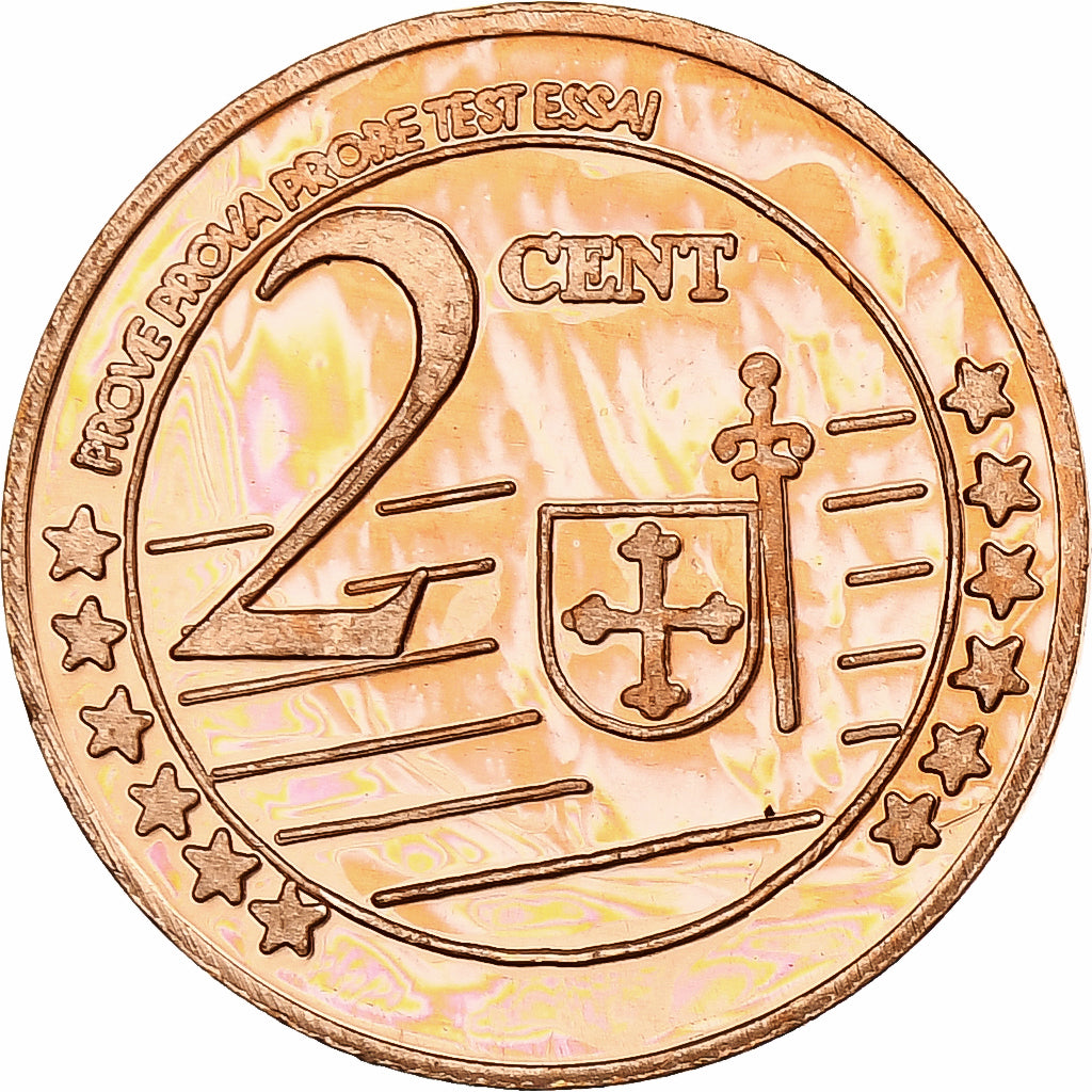 Rusland, Chechnya, 2 Euro Cent, Fantasy euro patterns, Essai-Trial, Proof, 2005
