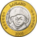 Finland, Lapland, 2 Euro, Fantasy euro patterns, Essai-Trial, Proof, 2005