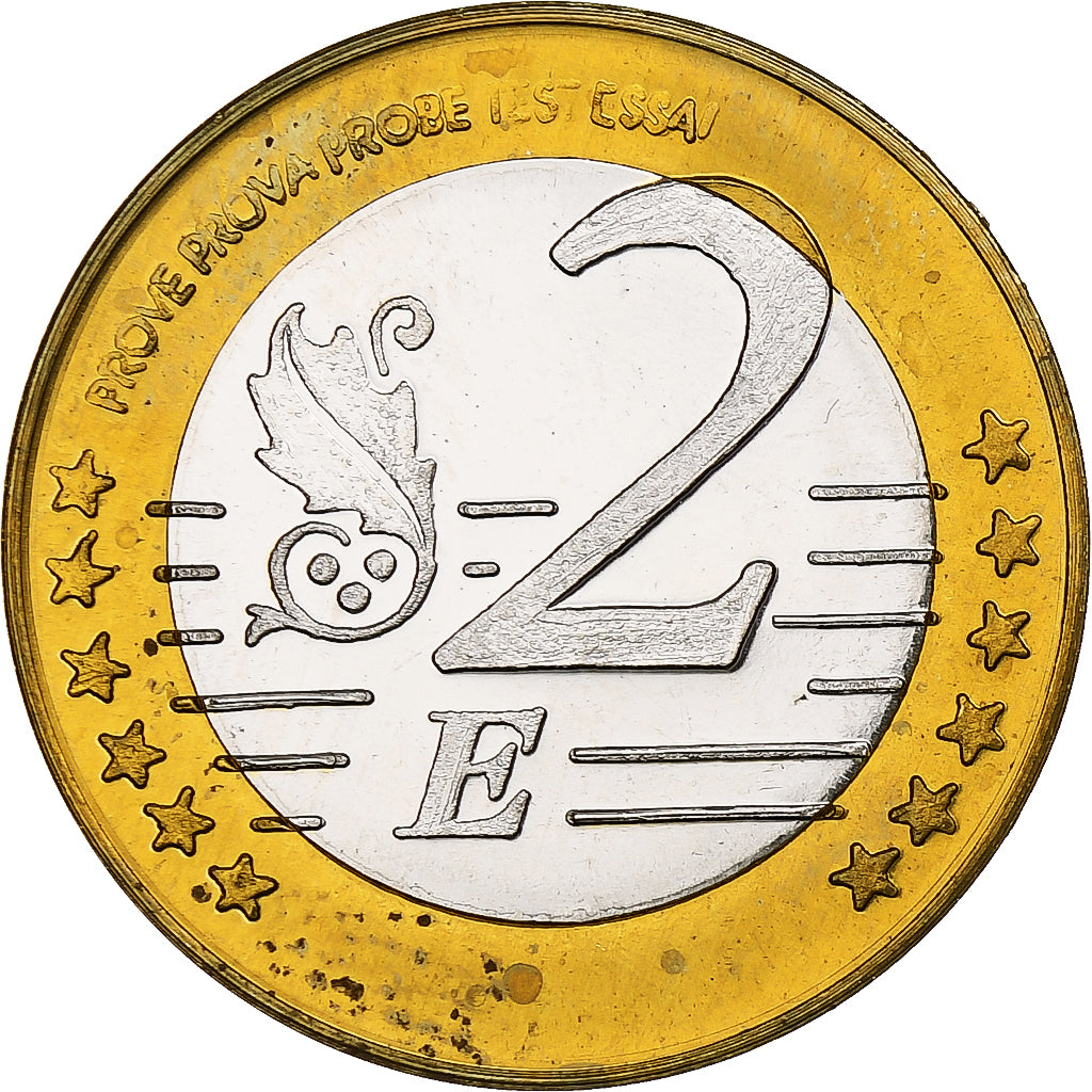 Finland, Lapland, 2 Euro, Fantasy euro patterns, Essai-Trial, Proof, 2005