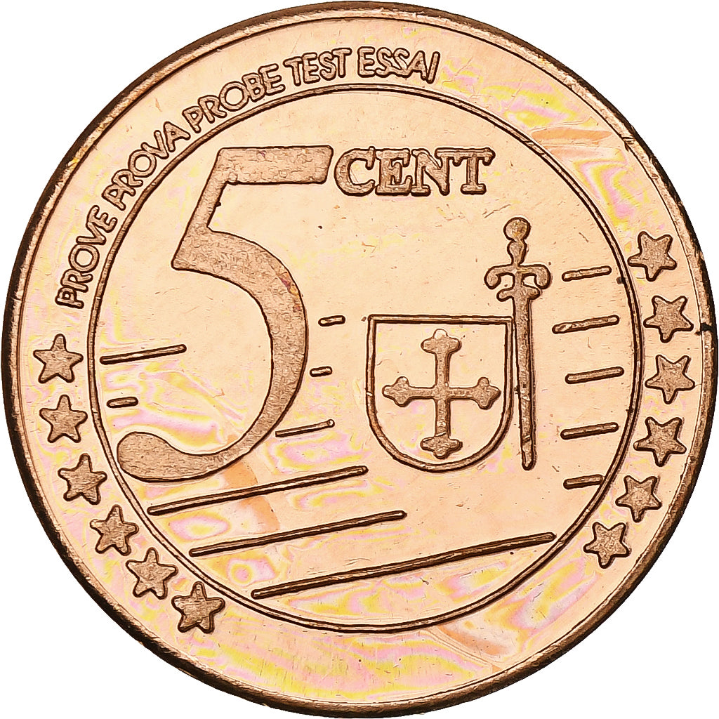 Finlandia, Lapland, 5 Euro Cent, Fantasy euro patterns, Essai-Trial, FS, 2005