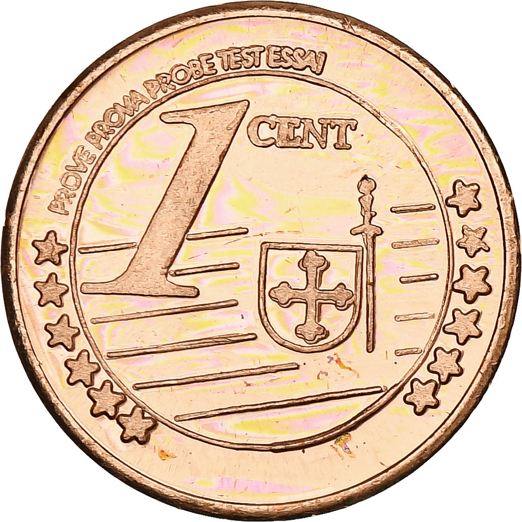 Finlandia, Lapland, Euro Cent, Fantasy euro patterns, Essai-Trial, Prueba, 2005