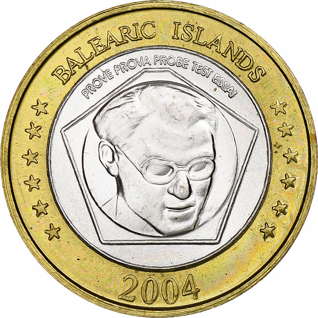 Espagne, Balearic Islands, Euro, Fantasy euro patterns, Essai-Trial, BE, 2004