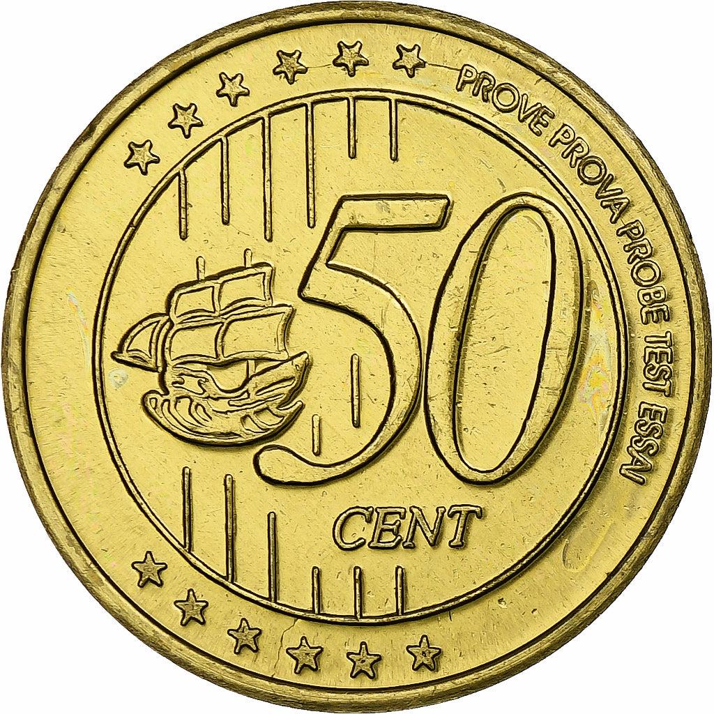 Espagne, Balearic Islands, 50 Euro Cent, Fantasy euro patterns, Essai-Trial, BE