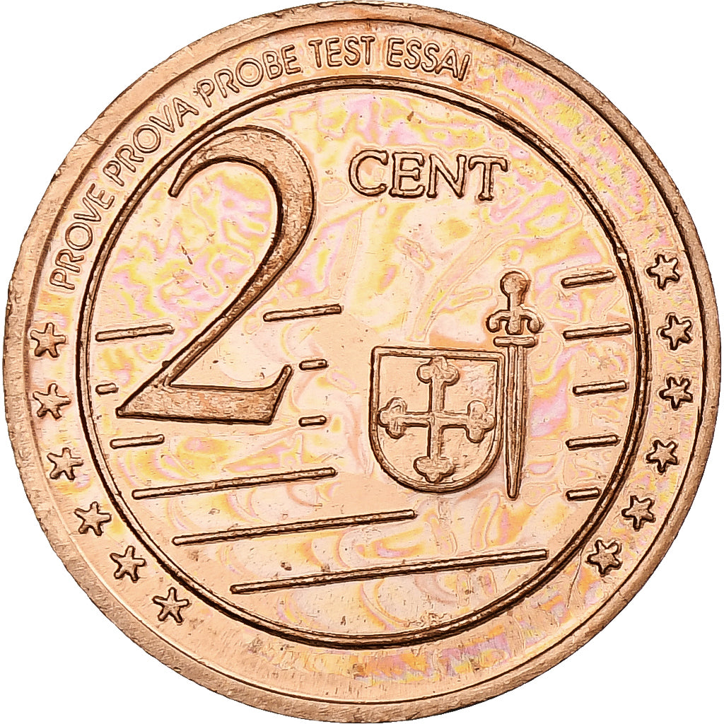 Espagne, Balearic Islands, 2 Euro Cent, Fantasy euro patterns, Essai-Trial, BE