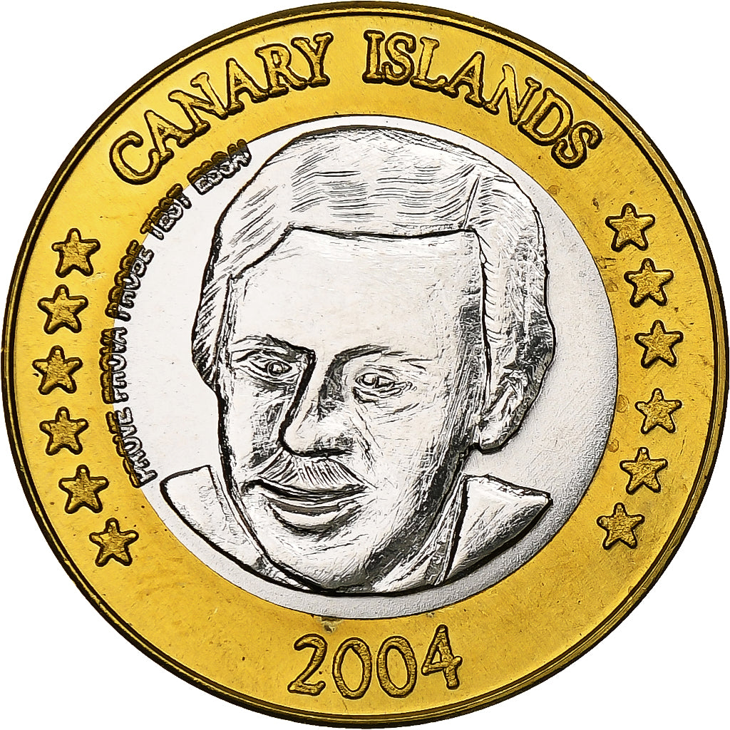Spagna, Canary Islands, 2 Euro, Fantasy euro patterns, Essai-Trial, FS, 2004
