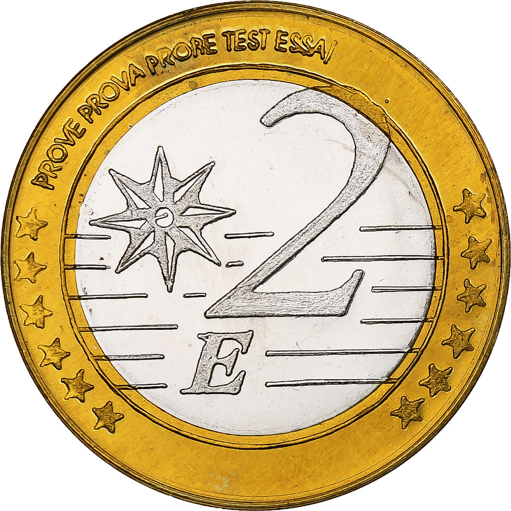 Spagna, Canary Islands, 2 Euro, Fantasy euro patterns, Essai-Trial, FS, 2004