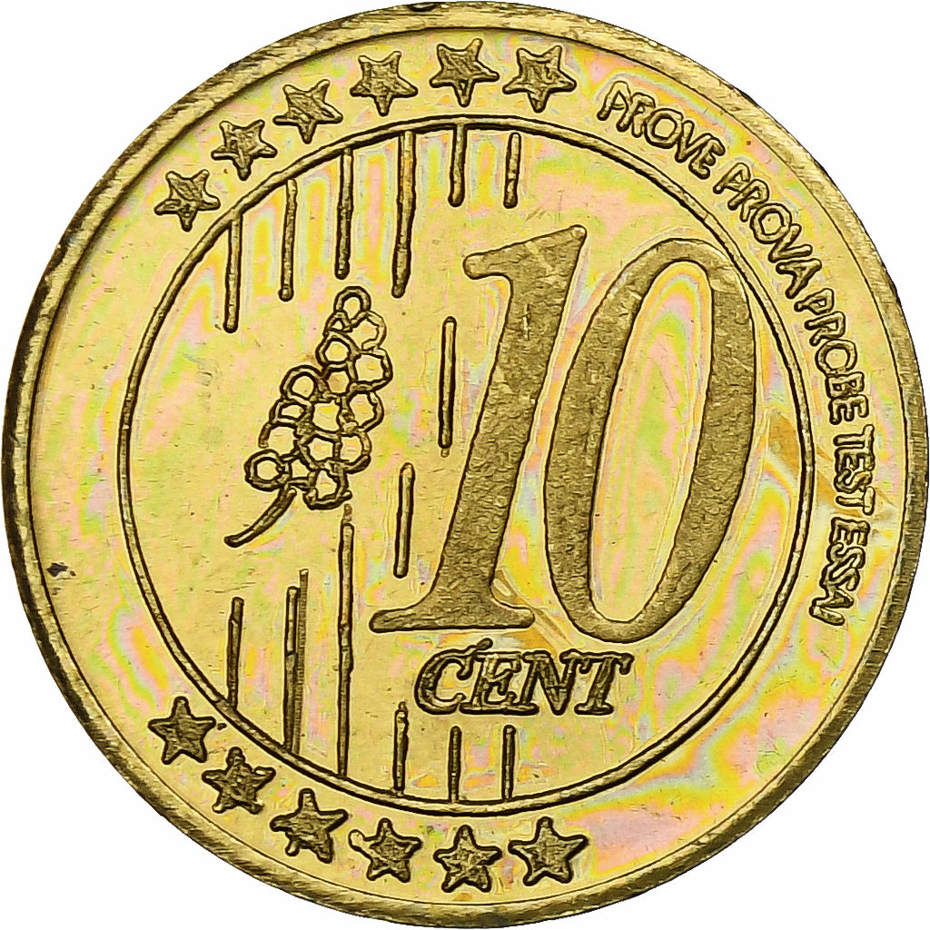 Spanien, Canary Islands, 10 Euro Cent, Fantasy euro patterns, Essai-Trial, PP