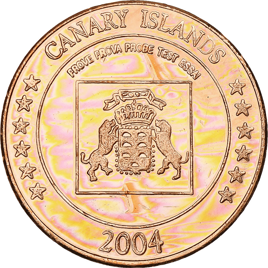 Espagne, Canary Islands, 5 Euro Cent, Fantasy euro patterns, Essai-Trial, BE