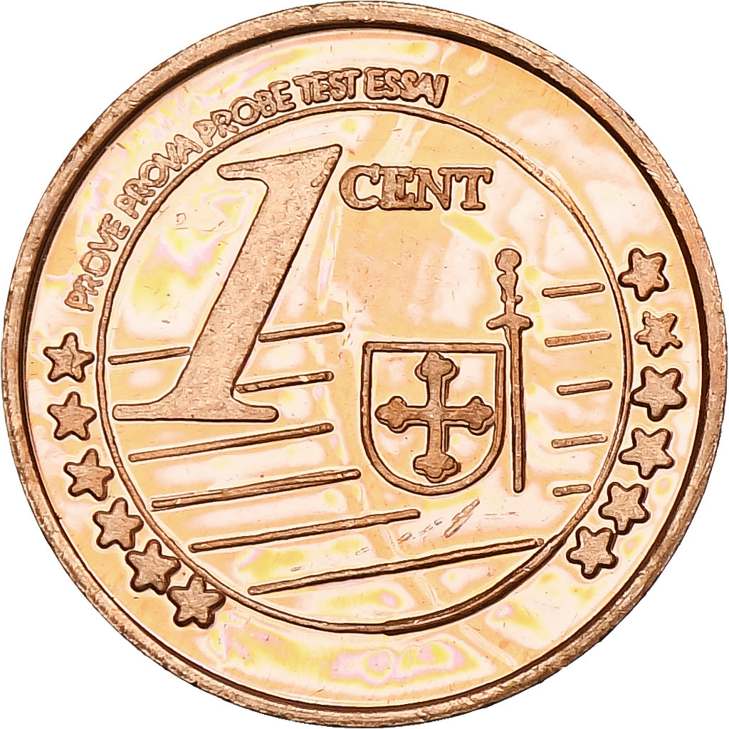 España, Canary Islands, Euro Cent, Fantasy euro patterns, Essai-Trial, Prueba