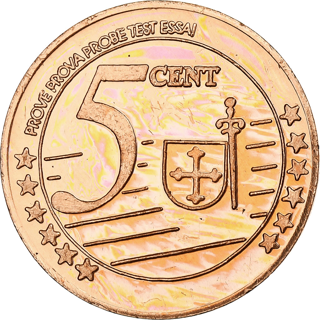 Rússia, Siberia, 5 Euro Cent, Fantasy euro patterns, Essai-Trial, Proof, 2005