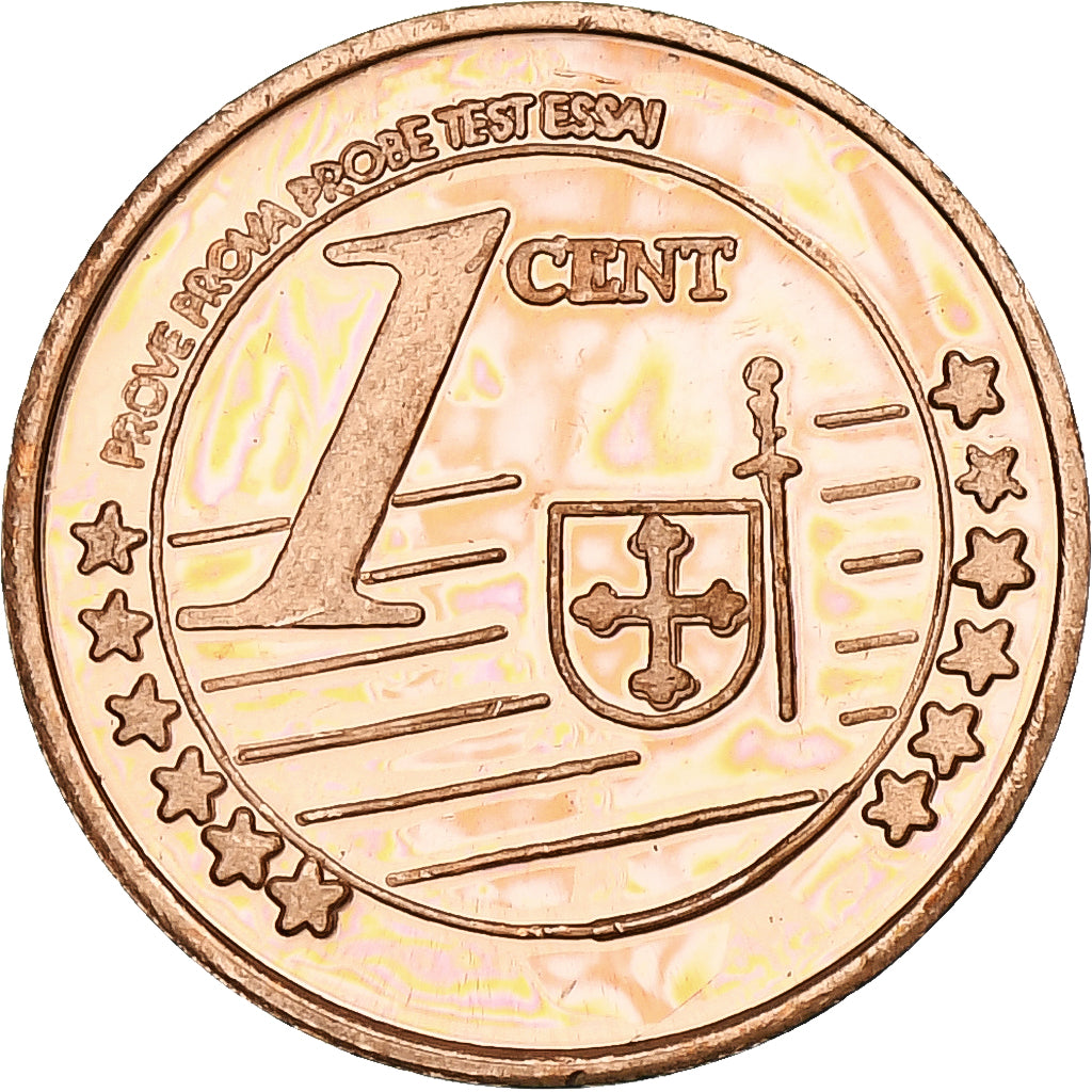 Rússia, Siberia, Euro Cent, Fantasy euro patterns, Essai-Trial, Proof, 2005