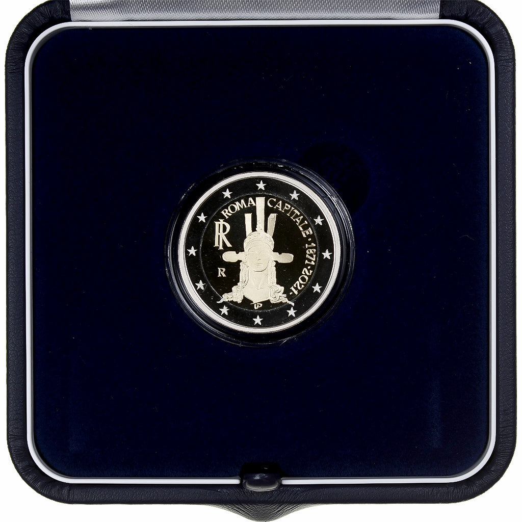 Italia, 2 Euro, Rome capital of Italy, Prueba, 2021, Rome, Bimetálico, FDC