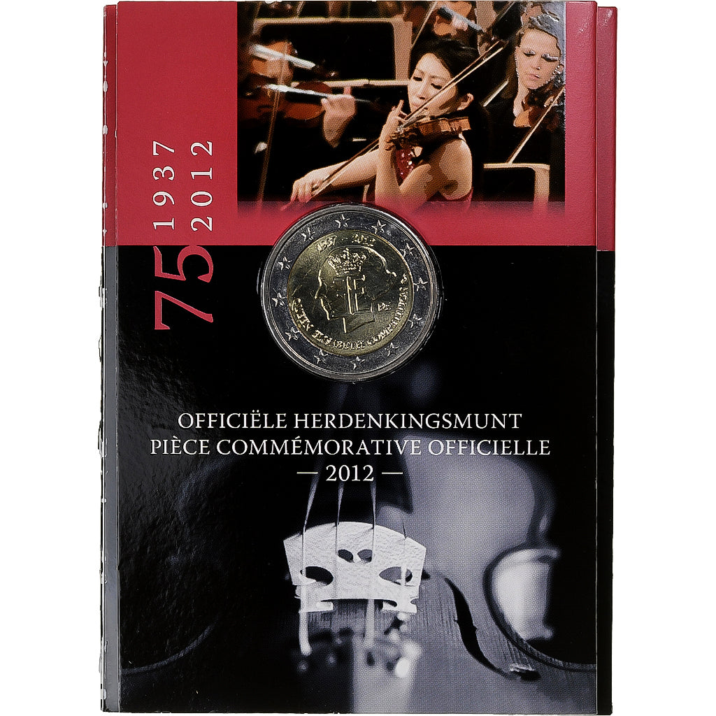 Belgium, 2 Euro, Concours reine Elisabeth, BU, 2012, Brussels, Bi-Metallic