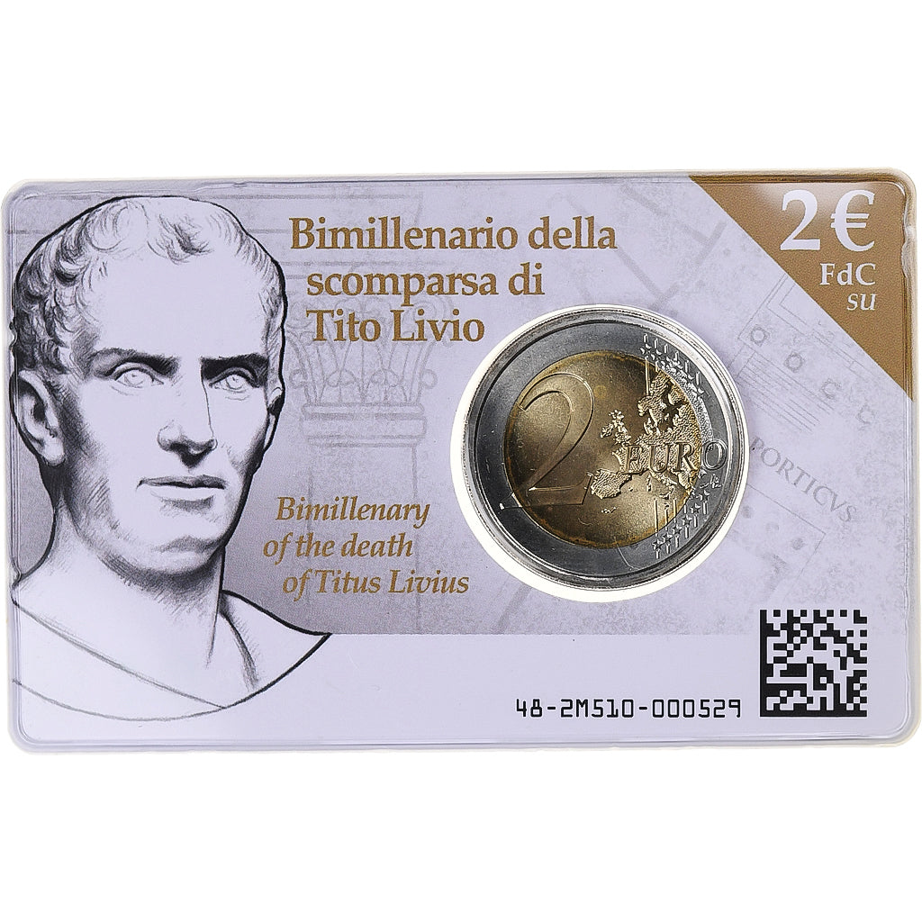 Italia, 2 Euro, Tito Livio, BU, 2017, Rome, Bi-metallico, FDC