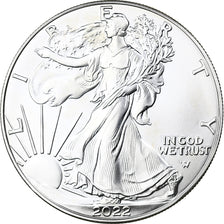 United States, 1 Dollar, 1 Oz, Silver Eagle, 2022, Philadelphia, Silver